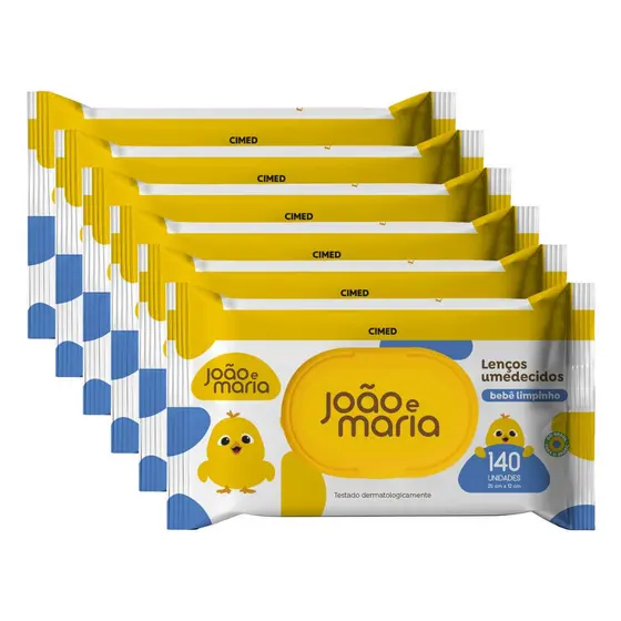 kit 840 Toalhas Umedecidas Bebê Limpinho