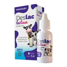 Deslac Lactase Zero Açúcar Gotas 15ml Maxinutri