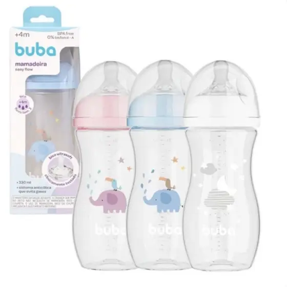 Mamadeira Buba Anticólica Easy Flow 330ml