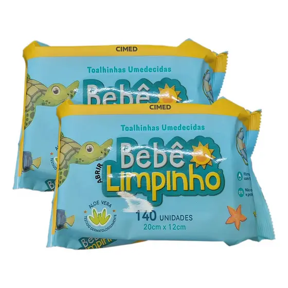 kit 280 Toalhas Umedecidas Bebê Limpinho