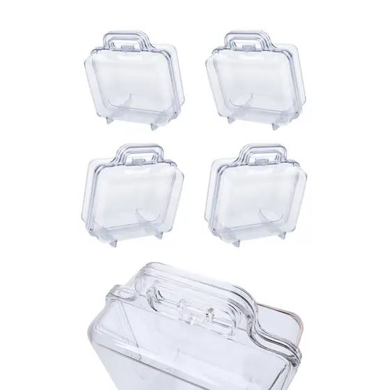 Kit 50 Maleta Maletinha Acrilica Cristal Lembrancinha Para Kit Festa Aniversario Prenda Quermesse