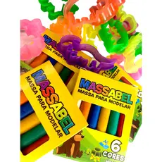 Combo 45 Forminhas de Modelar Animais + 15 Cx Massinha 6 Cores Colorido Brinquedo Infantil Promoção