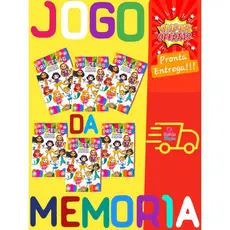 Kit 5 Jogo Da Memoria Princesas Infantil P/ Kit Festa Lembrancinha Aniversario Prenda Quermesse