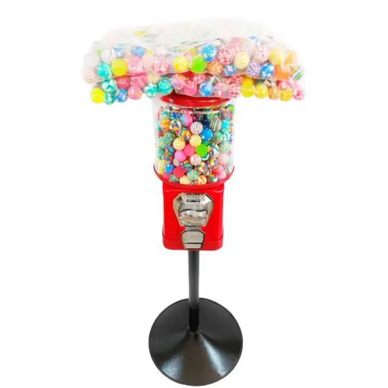Kit Máquina De Bolinha + Pedestal + 750 Bolinha Pula Pula 27mm Vending Machine