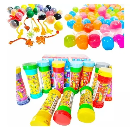 25 Bolha De Sabão + 25 Geleca Slime+ 25 Gruda Parede Kit Festa Lembrancinha Aniversario Prenda