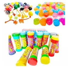 25 Bolha De Sabão + 25 Geleca Slime+ 25 Gruda Parede Kit Festa Lembrancinha Aniversario Prenda
