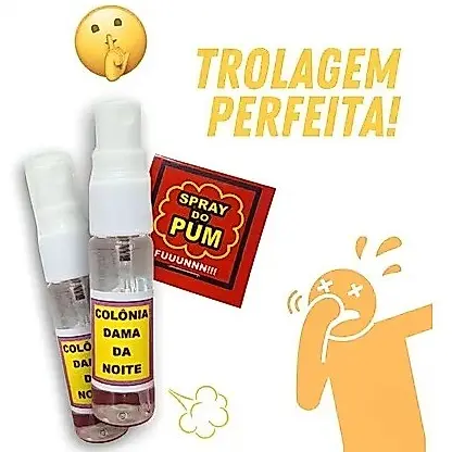 Spray do Pum Super Forte 15 ml Pegadinha Peido Fedido Trollagem Amigo da Onça Brincadeira  Engraçado