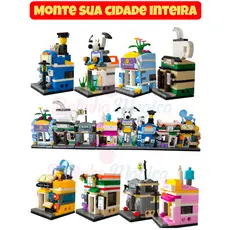 Bloco De Montar Brinquedo Educativo Educação Infantil Estimula a Criatividade Pet Shop Restaurante