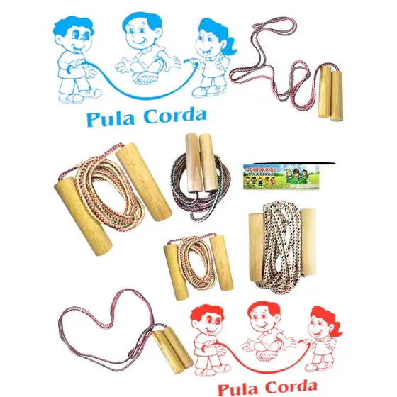 Kit 5 Pula Corda Brinquedo 1,80 M Kit P/ Festa Infantil Lembrancinha Aniversario Prenda