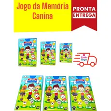 Kit 40 Jogo de Cartas Da Memoria Canina Infantil Kit Festa Lembrancinha Aniversario Prenda Baralho