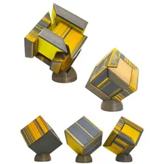 Cubo Magico Puzzle Lançamento 3d + Base Brinquedo Monta Desmonta Quebra Cabeça Lembrancinha Infantil