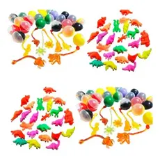 15 Bicho Cresce Na Água + 15 Geleca Slime + 15 Gruda Parede Kit Lembrancinha Infantil Prenda Novo