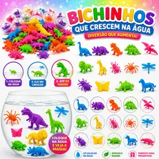 Kit Bichos Cresce Na Água P/ Kit Festa Lembrancinha  Aniversario Infantil Prenda Criança Sortidos