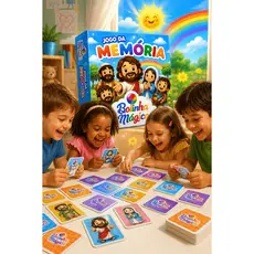 Kit 15 Jogos da Memória Jesus e Seus Amigos Apóstolos Discípulos Biblico Lembrancinha Festa Crianças