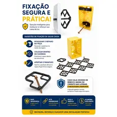 Kit 20 Reparos para Caixa de Luz Elétrica Reforçado Recupera Tomada e Interruptore Resistente Repara