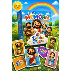 Kit 30 Jogo da Memória Jesus e Seus Amigos Apóstolos Maria Lembrancinha Festa Igreja Crianças Prenda