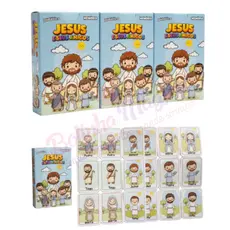 50 Jogos da Memória Jesus e Seus Amigos Apóstolos Kit Lembrancinha Festa Igreja Crianças Prenda