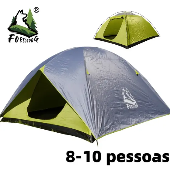Forestdog Barraca Camping Acampamento Impermeavel 2000mm Proteção UV Montagem Rápida