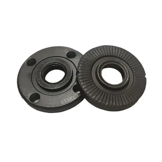 Porca + Flange de Esmerilhadeiras P/ Discos Furo 20mm- Jogo com 2 peças