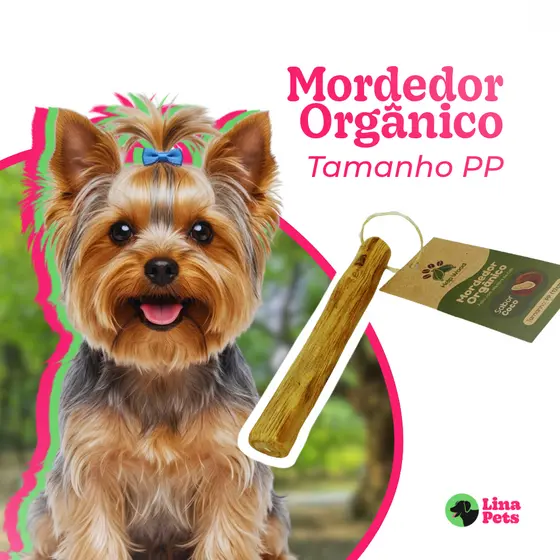 MORDEDOR PARA CACHORRO PRODUTO NATURAL RUSTICO MADEIRA DE CAFE SABOR CÔCO TAM.PP 13X2CM BRINQUEDO PET