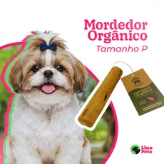 MORDEDOR PARA CACHORRO PRODUTO NATURAL RUSTICO MADEIRA DE CAFE SABOR CÔCO TAM.P  13X2A3CM BRINQUEDO PET