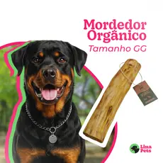 MORDEDOR PARA CACHORRO PRODUTO NATURAL RUSTICO MADEIRA DE CAFE SABOR CÔCO TAM.GG 30X4A7CM Brinquedo Pet