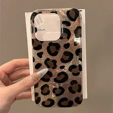 Retro Leopardo Impressão Vórtice Padrão Claro Caso De Telefone Para iPhone 16 17 18 Pro Max 15 14 13 12 11 XS XR X Capa