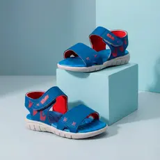 Sandália Infantil Menino Kidy Toys Com Ovo Surpresa Azul Vermelho