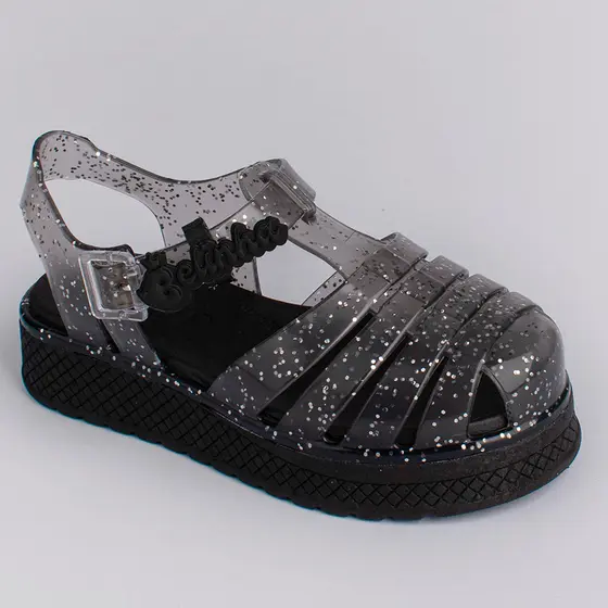 Sandália Infantil Meninas Kidy Gloss Belinha Glitter Confortável Anatômica Aranha Antiderrapante