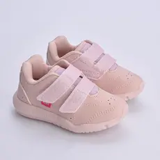Tênis de Led Infantil Menina Kidy Flex Ligth Nude Fecho Duplo Confortável Antiderrapante Divertido