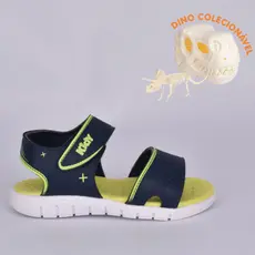 Sandália Papete Infantil Meninos Kidy Toys Dino Colecionável Calce Prático Segura Antiderrapante