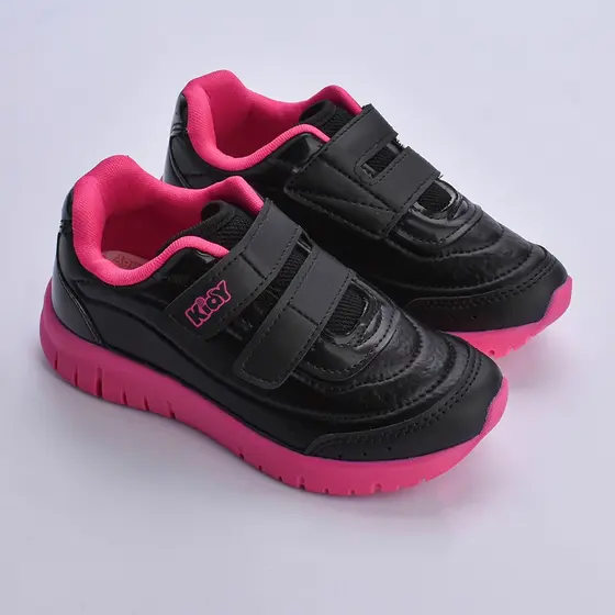 Tênis Infantil Meninas Kidy Original Ultra Flex Fecho Duplo  Anatômico Antiderrapante Confortável