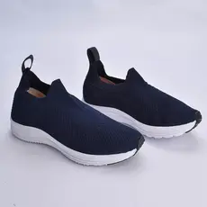 Tênis Slip On Infantil Masculino Adulto Menino Kidy Energy Azul Calce Fácil Anatômico Confortável