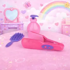 Kit Chapinha de Brinquedo Kidy Infantil Beleza Menina Educativo Divertido Salão Faz de Conta