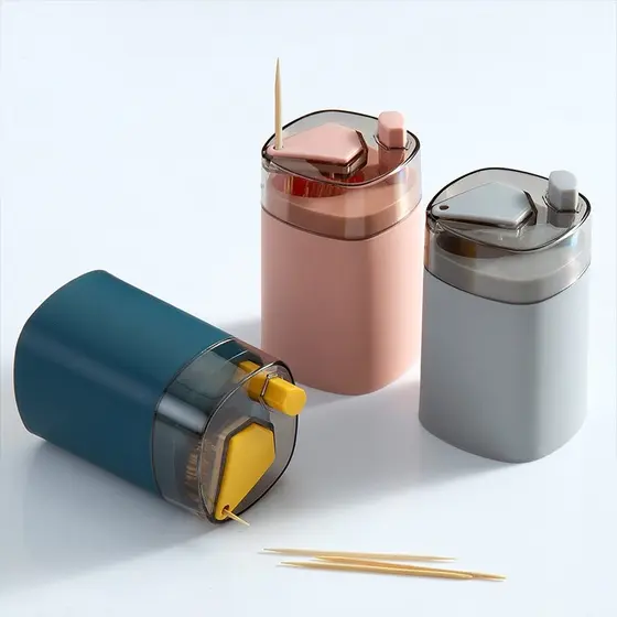 Paliteiro Porta Palitos De Dente Dispenser Automático Elétrico Luxo