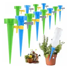 Kit 10/30 Gotejador Irrigador Acoplável Em Garrafa Pet Jardim Dosador Vaso Em Garrafa