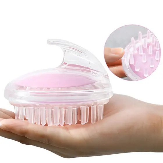 Escova Massageadora De Cabelos Capilar Banho Shampoo Couro Cabeludo Antiqueda