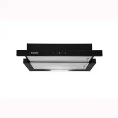 Depurador de Embutir Suggar 60cm Preto Slim Touch Painel Touch 3 Velocidades 390m³/h