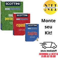Kit Dicionário Português/Inglês/Espanhol Atacado