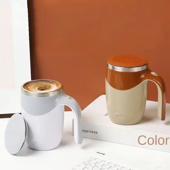Caneca Misturadora Automática Elétrica USB Bateria Recarregável Mixer Café 380ml