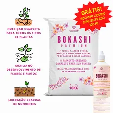 Fertilizante Grow Bokashi Adubo Orgânico 10kg Flores Frutos e Raízes Mais Fortes - Uso em vasos, canteiros e hortas