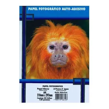 Papel Fotográfico Adesivo A4 130g  Masterprint À Prova D'água 50 Folhas