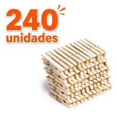 Prendedores Pregadores Roupa Madeira Artesanato 60 a 240 Unidades