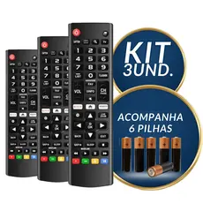 kit Controle Remoto TV LG SMART, 4K, LED. LCD, PLASMA