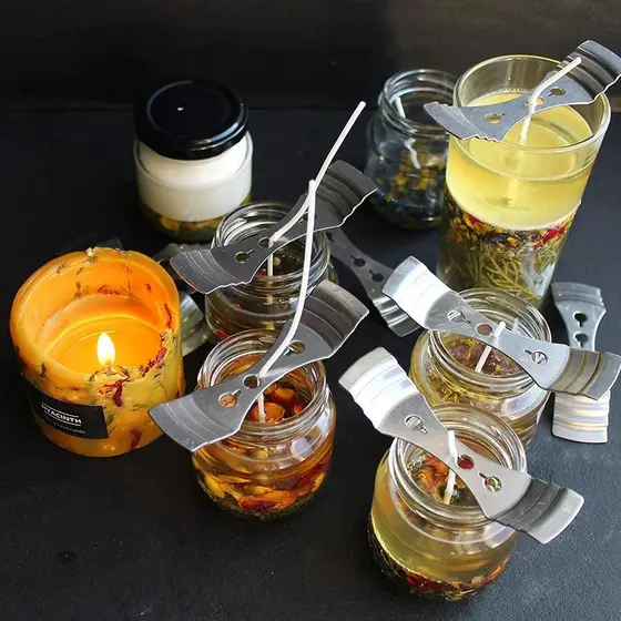 Centralizador Para Pavio De Vela Aromatica Artesanal Inox KIT