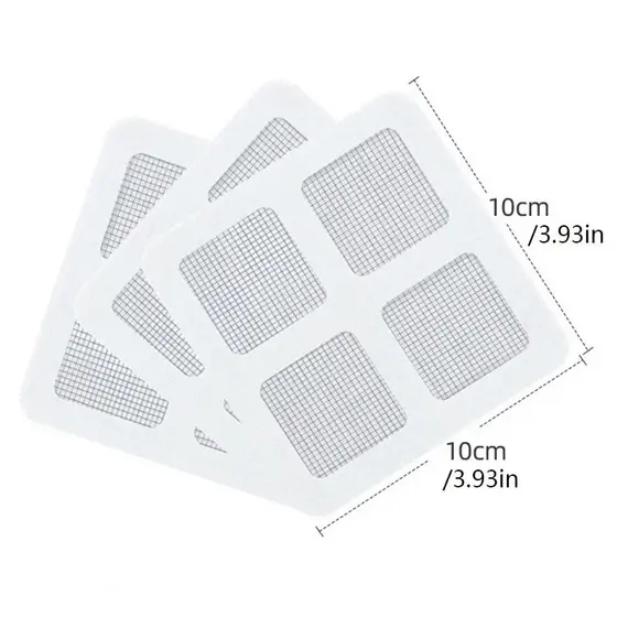 Kit 10 Adesivos Protetores de Ralo Tela Descartavel Anti Entupimento e Anti Insetos Para Casa