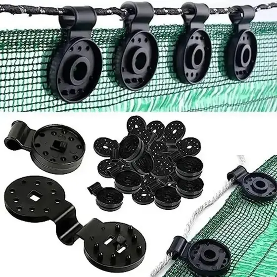 100 Presilha Agroclip Tela Sombrite Conector Sombra Tecido