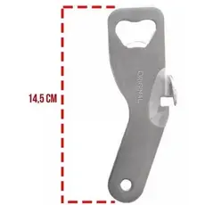 Abridor Abridores 14,5cm Copa Para Abertura de Latas e Garrafas Original Line Inox