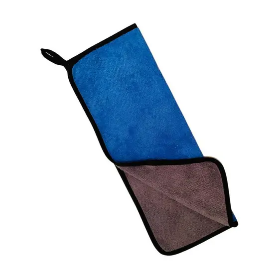Toalha Pano Limpeza 2 Lados De Microfibra Macia 30x40 Rosa c/ Cinza Azul c/ Cinza Limpar Carros sem Arranhar Multiuso