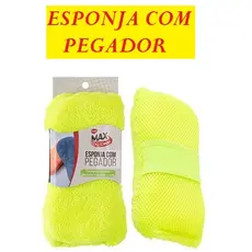 Esponja Com Pegador 23x10,5x5CM Com Clink Tecido Chenille Para Lavagem Lavar Carros Prático E Fácil